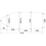 Telone universale cm 427/488 grigio 300D - immagine 2