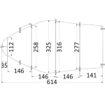 Telone universale cm 488/564 grigio 300D