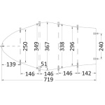 Telone universale cm 580/650 grigio 300D