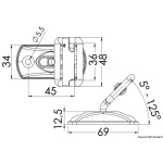 Piastrina/fibbia inox per nastri 30 mm - immagine 2