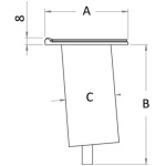 Boccola da incasso con cerniera inclinata 6° - immagine 5