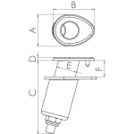 Base palo tendalino flessibile senza tappo - immagine 3