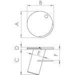 Base palo tendalino flessibile con tappo rotante - immagine 3