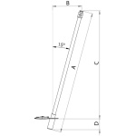 Palo tendalino flessibile Mickey 137cm - immagine 2