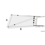 Estensione T-Top Oceansouth cm 182 x 152 blu - immagine 2