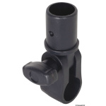 Base di fissaggio snodato tubi Ø32mm per corrimano Ø25mm