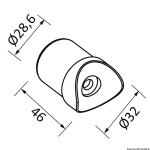 Inserto raggiato (coppia) tubo 32 mm - immagine 2