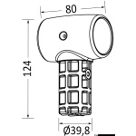 Giunto a T per T top tubo 44 mm