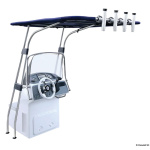 T-Top in lega leggera 1700x1400x2010 mm Blu