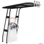 T-Top professionale 2000x1400 nero con telo nero