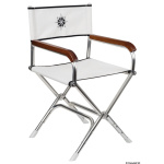 Sedia pieghevole Director poliestere bianco