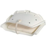 Sedile bianco con schienale ribaltabile - immagine 2