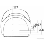 Sedile ribaltabile Attwood Centric II ergonomico - immagine 3