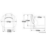 Sedile anatomico De Luxe bianco - immagine 2