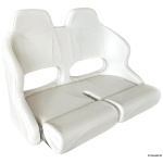 Doppio sedile anatomico flip up H99 RAL 9010