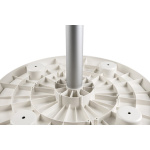 Tavolo tondo 610 mm bianco - immagine 2