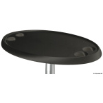 Tavolo ovale nero 762 x 457 mm