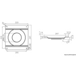 Piede girevole telescopico inox 540/720 mm - immagine 3