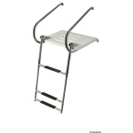 Plancetta di poppa in fiberglass con scaletta