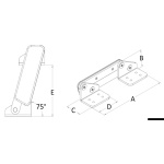 Coppia di cerniere con cover per sedile con sistema Flip Up - immagine 3