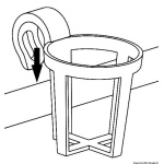 Kit 3 portabicchieri gancio a scatto - immagine 2