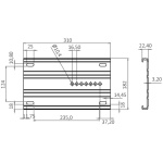 Piede lega leggera 45-62 cm base lucida - immagine 3
