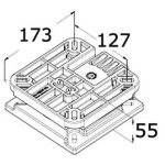 Base girevole e removibile con blocco - immagine 2