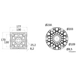 Base ricambio alluminio Sedile Waverider - immagine 5