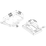 Slitta scorrevole fissaggio su piano - immagine 2