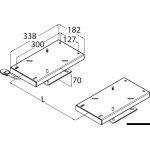 Coppia di slitte gemelle per sedile doppio - immagine 2