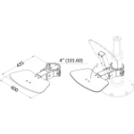 Pedana poggiapiedi Maxi pieghevole