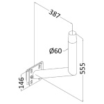 Sistema per montaggio tavolo su paratia laterale - immagine 2