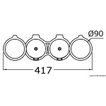 Portabicchieri-portatazza Swing-Out 2/4 posti - immagine 2