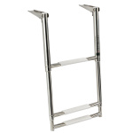 Scaletta inox telescopica larga 3 gradini