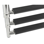 Scaletta inox telescopica larga 5 gradini