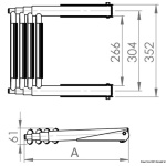 Scaletta telescopica BIG 3 gradini sovraplancetta slide-out - immagine 3