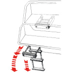 Scaletta inox a scomparsa 3 gradini - immagine 2