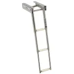 Scaletta inox stretta a scomparsa 3 gradini
