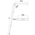 Scaletta a scomparsa 3 gradini C - immagine 5
