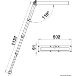 Scaletta Top Line 4 gradini in  teak - immagine 7