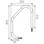 Maniglia di risalita sez. ovale