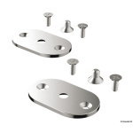 Kit 2 piastre + viti per maniglie di risalita
