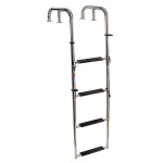 Scala telescopica da plancetta 4 gradini estesa