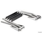 Scaletta telescopica 4 gradini con maniglie - immagine 7