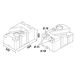 Serbatoio acque nere 50 l con maceratore 12 V - immagine 2