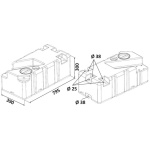 Serbatoio acque nere con maceratore 12V 70 Lt - immagine 2