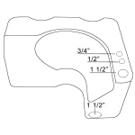 Serbatoio acque nere conformato per WC