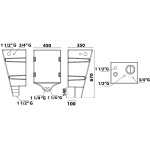Serbatoio per acque nere a parete 60 l - immagine 2