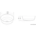 Lavello tondo in Ocritech bianco diam 300 - immagine 2