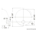 Lavello inox tondo 387 mm - immagine 2